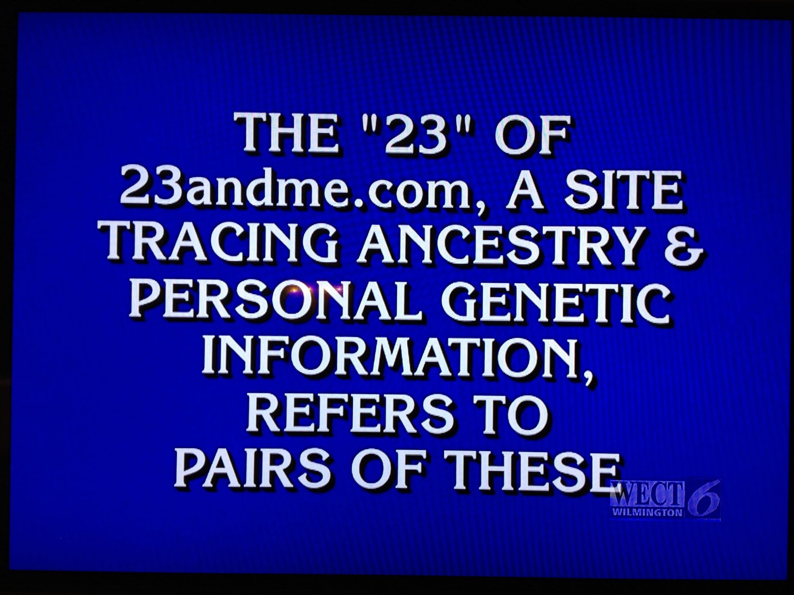 23andMe Jeopardy Clue