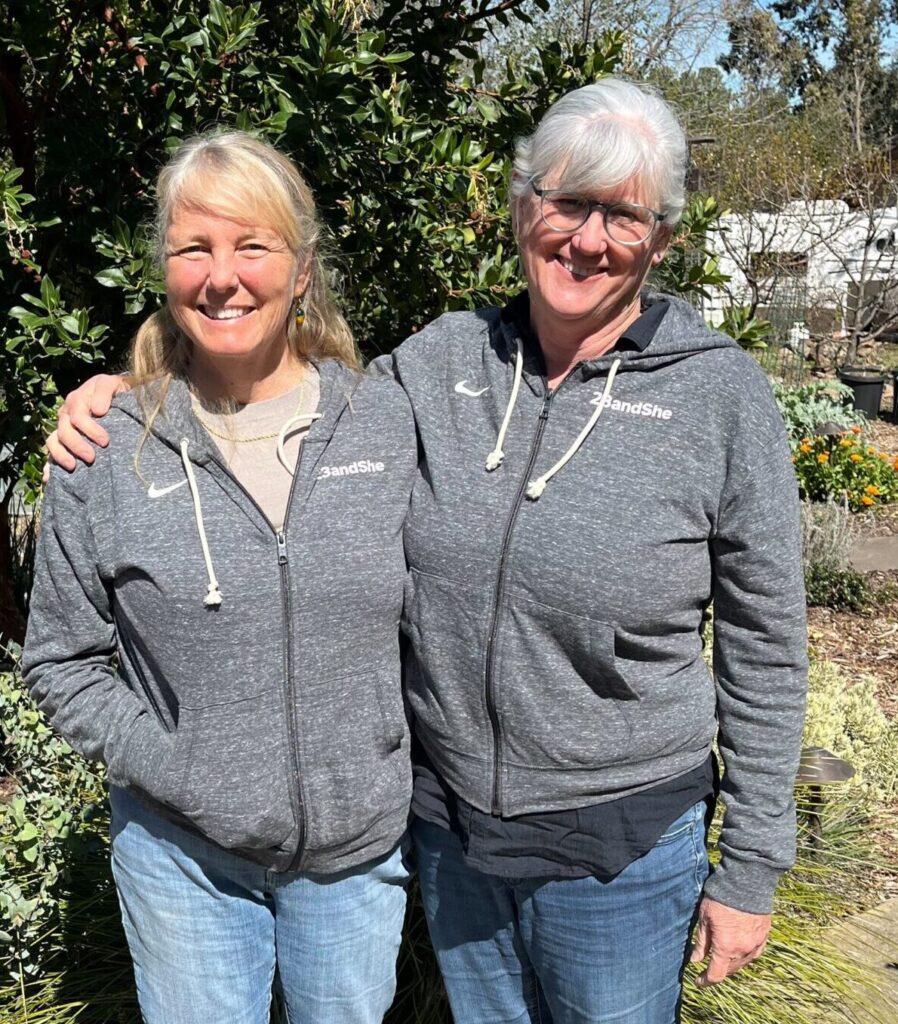 A photo of Roxana (Roxy) Wolosenko, left, and Claire Curtin.